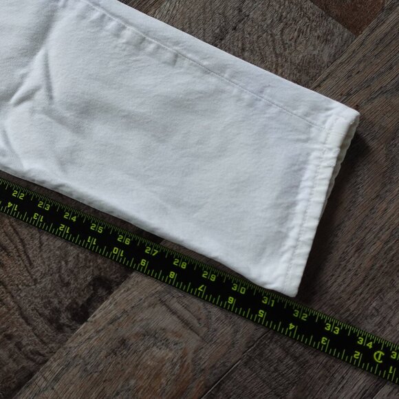 Vintage Levi's jeans 501 Original fit women's 13 white denim - Picture 11 of 16